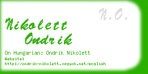 nikolett ondrik business card